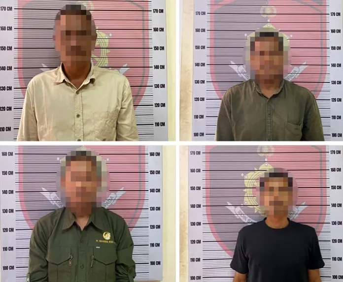 4 Terduga Pelaku Percobaan Pembakaran Ruang Kantor BPKD Diamankan Reskrim Polres Aceh Selatan