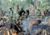 Pemadaman Karhutla di Aceh Selatan Memasuki Hari ke-3, Tim Gabungan TNI Terobos Titik Api