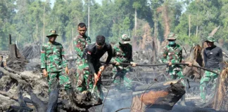 Pemadaman Karhutla di Aceh Selatan Memasuki Hari ke-3, Tim Gabungan TNI Terobos Titik Api