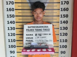 Satres Narkoba Polres Tebingtinggi berhasil gagalkan transaksi narkotika jenis sabu di sebuah rumah kos yang beralamat di Jalan Langsat Kelurahan Rambung, Kecamatan Padang Hilir,