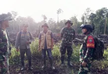 TNI dan Tim Gabungan Berhasil Tangani Karhutla di Trumon Timur