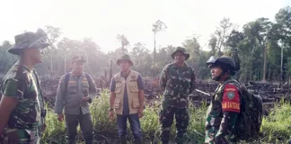 TNI dan Tim Gabungan Berhasil Tangani Karhutla di Trumon Timur